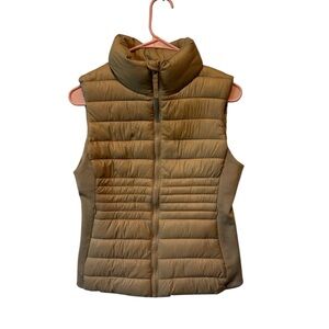 Women's Tan Puffer Vest